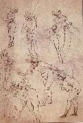 LEONARDO da Vinci Study fur the adoration of the Konige USA oil painting artist